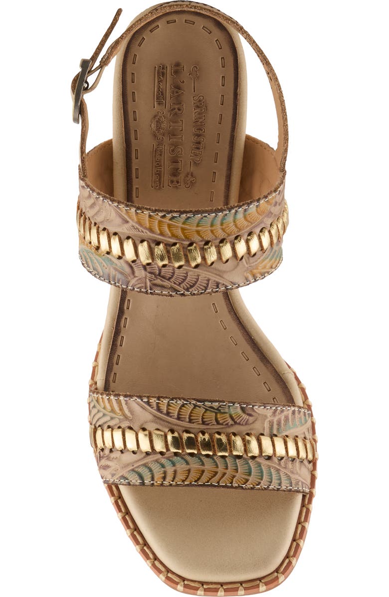 L'Artiste by Spring Step Starstud Slingback Sandal, Alternate, color, Beige Multi