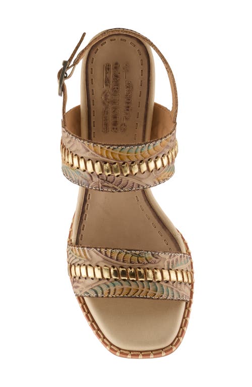 L'artiste By Spring Step Starstud Slingback Sandal In Beige Multi