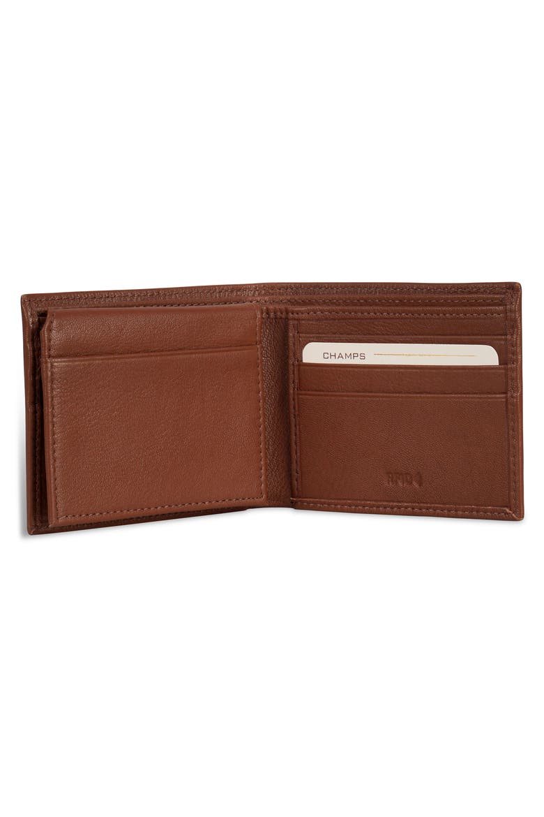Onyx ID Flap Leather Bifold Wallet, Alternate, color, BROWN