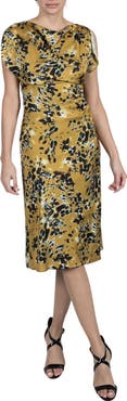 Julia Jordan Floral Print Midi Dress