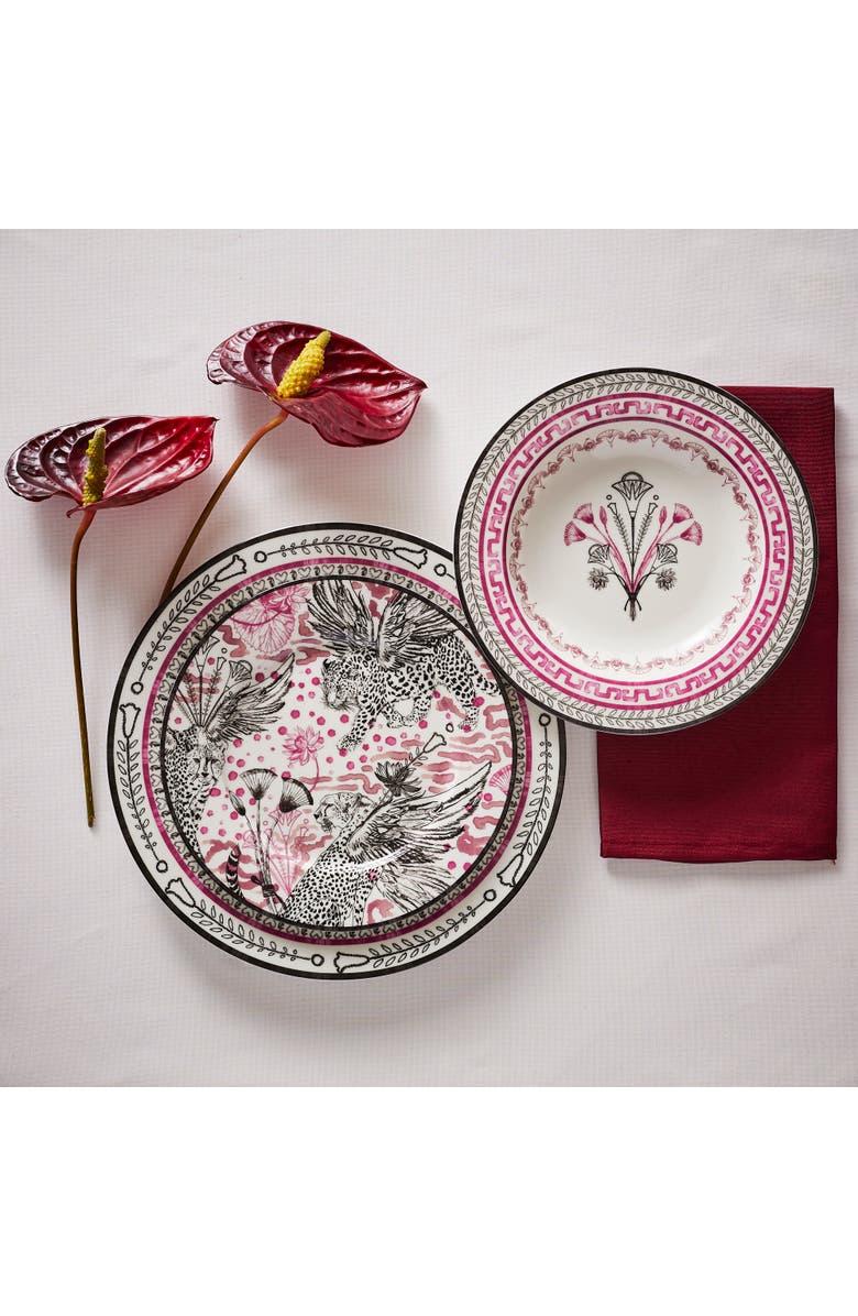 Marchesa Serengeti Porcelain Pasta Bowl Set of 4, Multicolored, Alternate, color, Multicolored