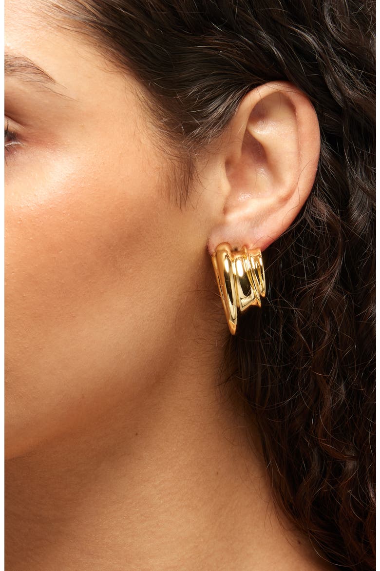 Leona Hoop Earrings, Alternate, color, HIGH POLISH GOLD