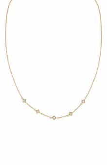 Icon 18k Gold Diamond Line Necklace