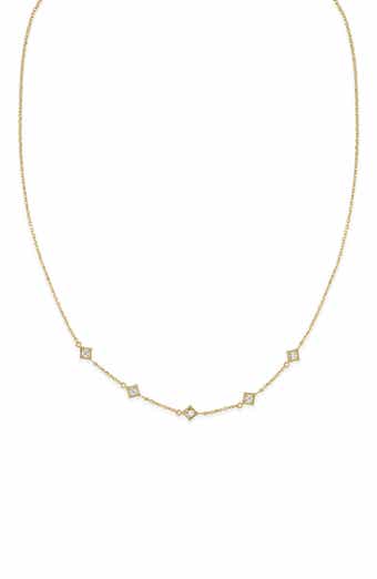 Icon 18k Gold Diamond Line Necklace