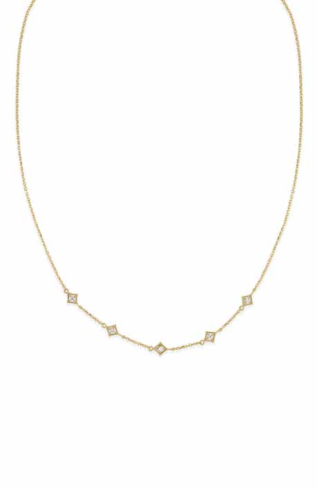 Icon 18k Gold Diamond Line Necklace