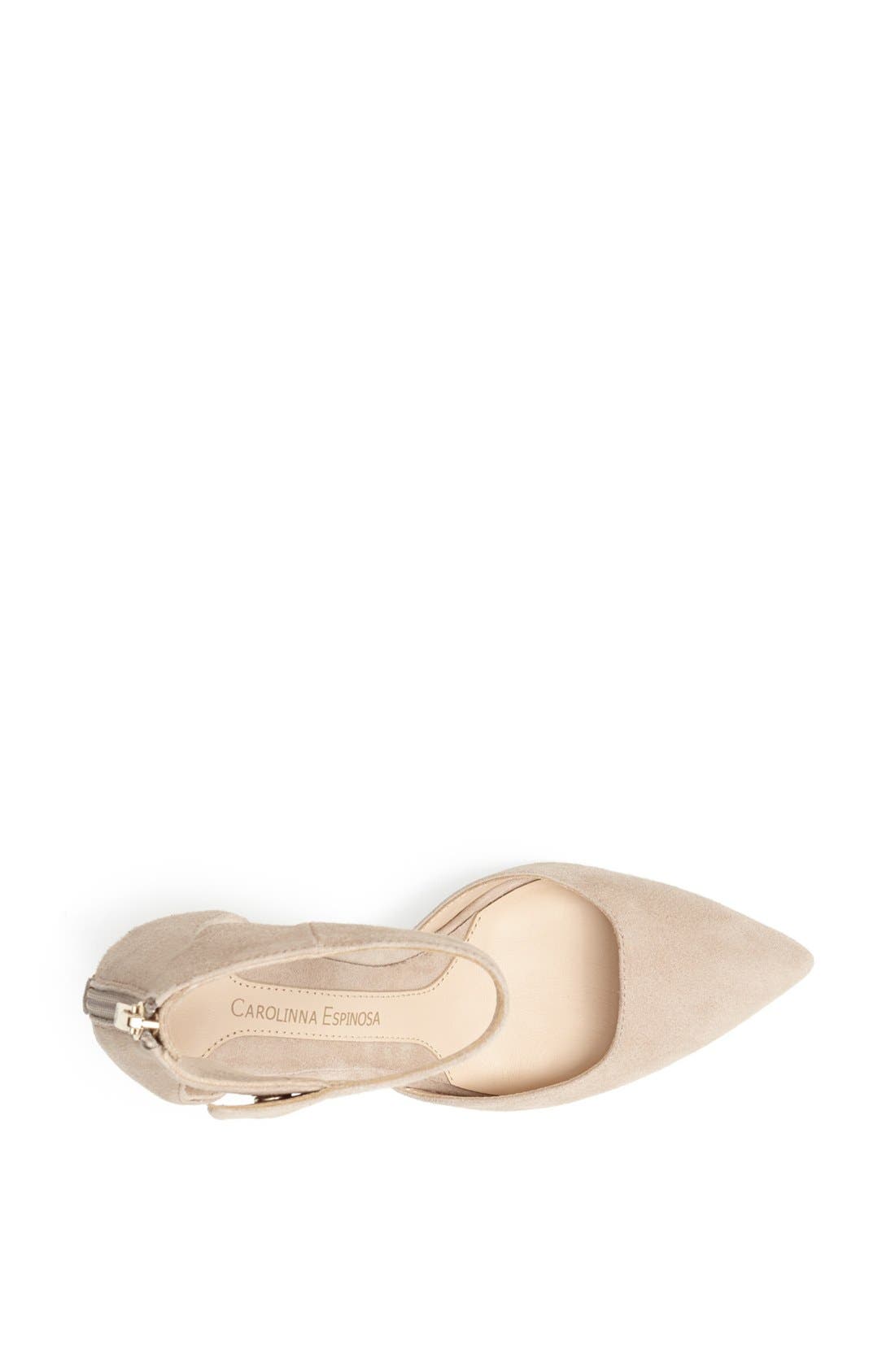 'Collins' Wedge Pump, Alternate, color, SAND SUEDE
