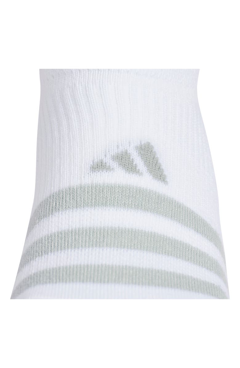 adidas Superlite 3.0 6-Pack No-Show Socks, Alternate, color, White/ Green/ Tropic Bloom