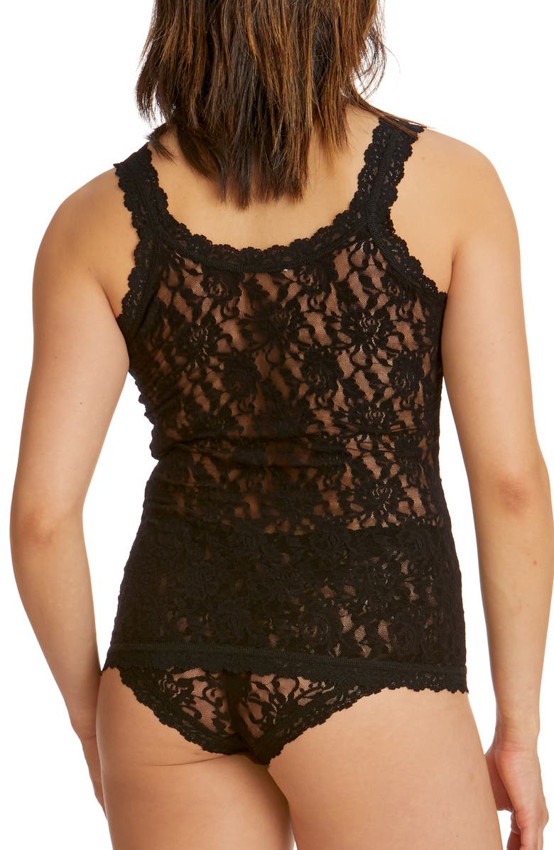 Hanky Panky Lace Camisole, Alternate, color, Black