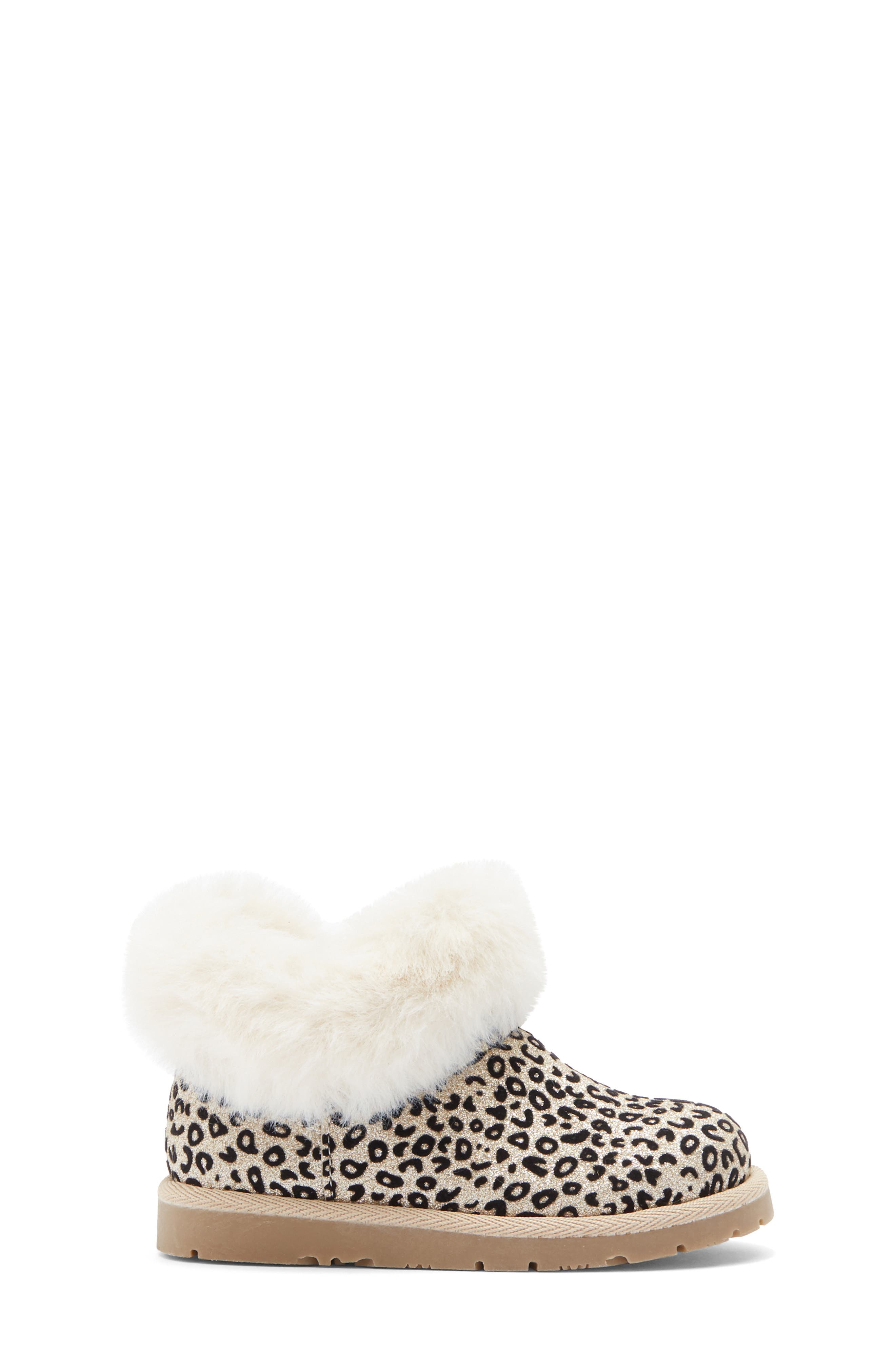 Harper Canyon Kids' Esme Faux Fur Cozy Boot, Alternate, color, Leopard
