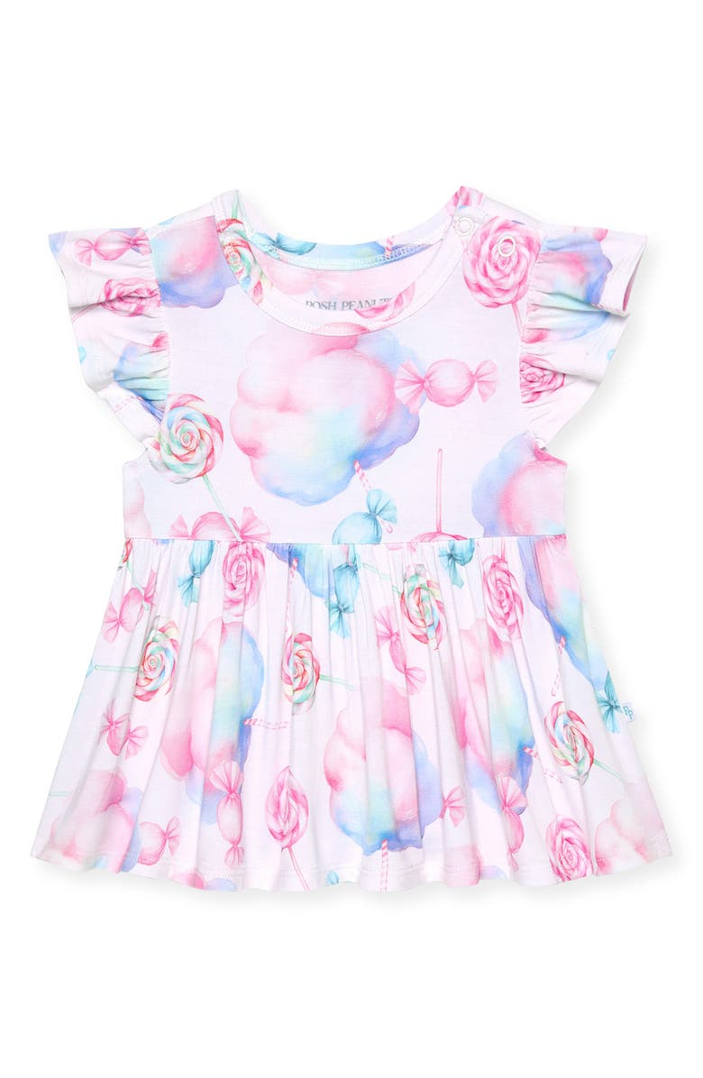 Posh Peanut Smocked Peplum & Bloomers Set, Alternate, color,