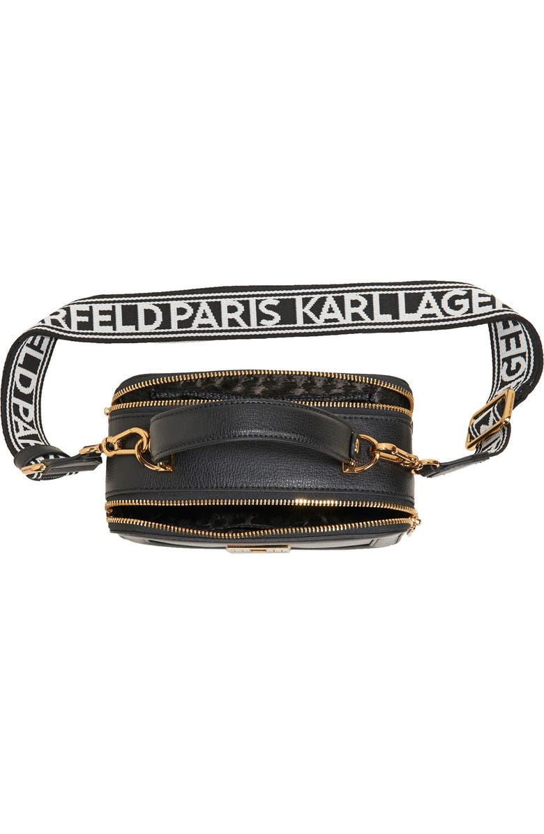 KARL LAGERFELD PARIS Simone Camera Crossbody, Alternate, color, Black