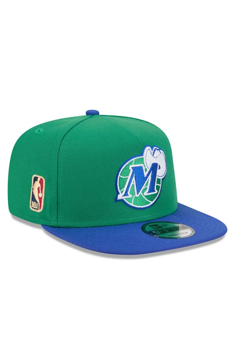 New Era Men's New Era Green/Blue Dallas Mavericks 2025/26 Classic Edition Jersey Hook A-Frame 9FIFTY Snapback Hat, Alternate, color, Green