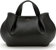 LA PORTEGNA Isabela Shoulder Bag Sculpted From Full Grain Leather