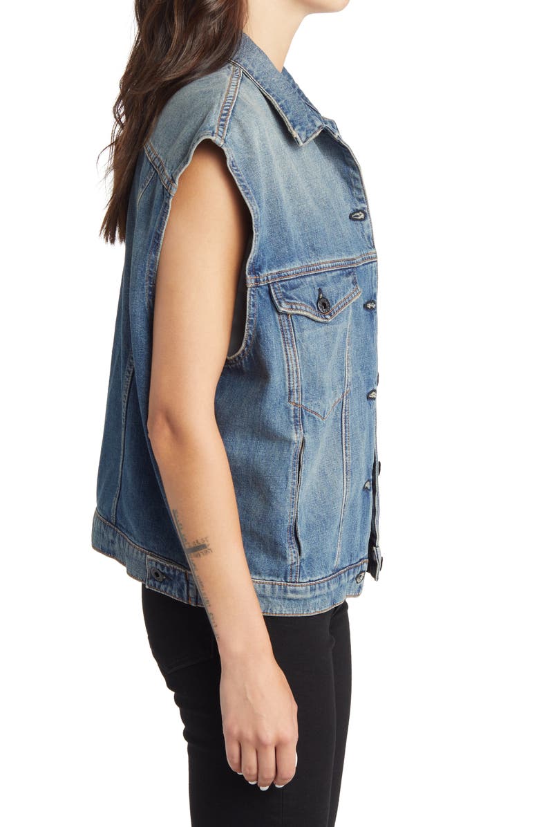 ASKK NY Oversize Denim Vest, Alternate, color,