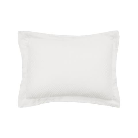 26" x 26" Ivory White Preston Cotton Pillow Sham w/ Flange