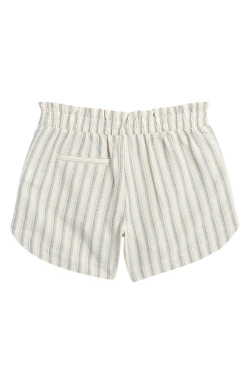 Treasure & Bond Kids' Pull-on Shorts In Green Lilypad Lagos Stripe