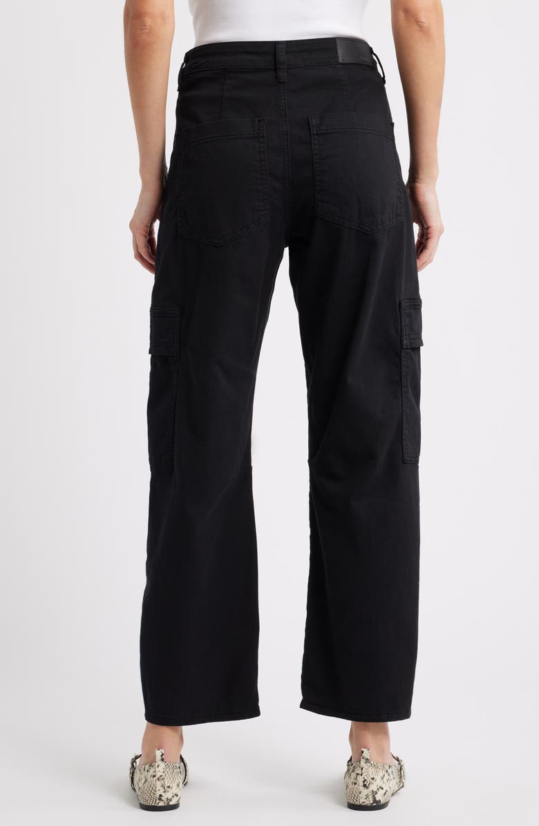 Mavi Jeans Vinnie Ankle Cargo Pants, Alternate, color, Black Casual Twill