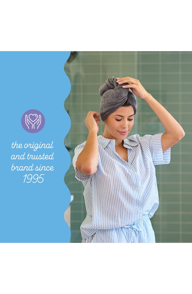 TURBIE TWIST 4 Microfiber Hair Towels, for Straight, Wavy, Curly Hair, Alternate, color, Pink