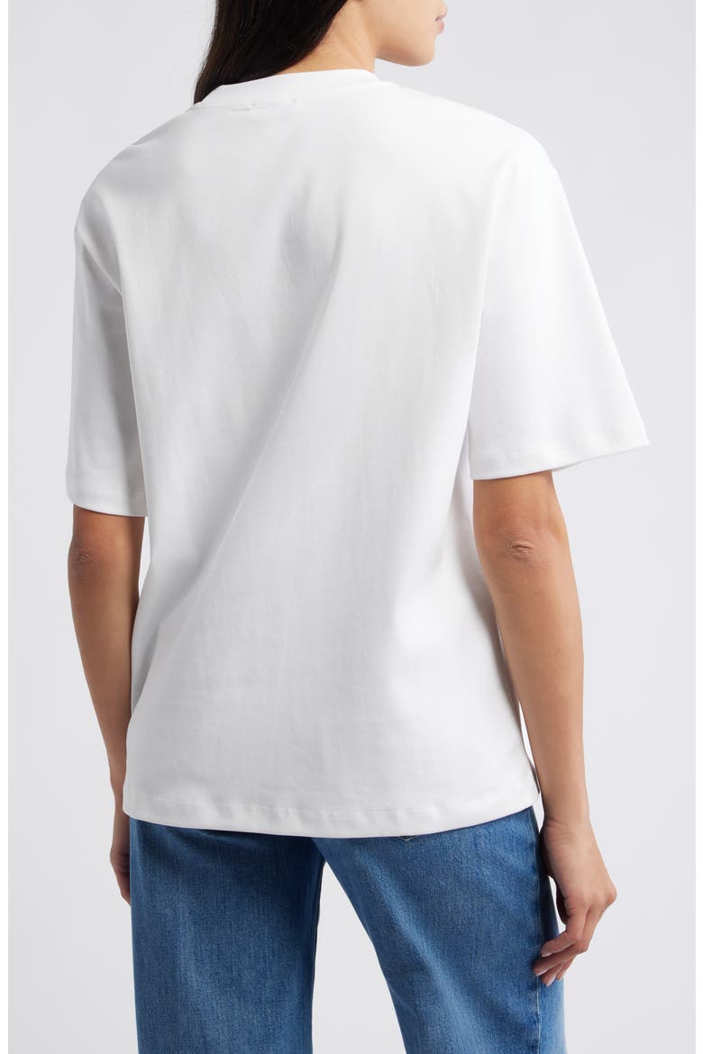 Crewneck Cotton T-Shirt, Alternate, color, WHITE