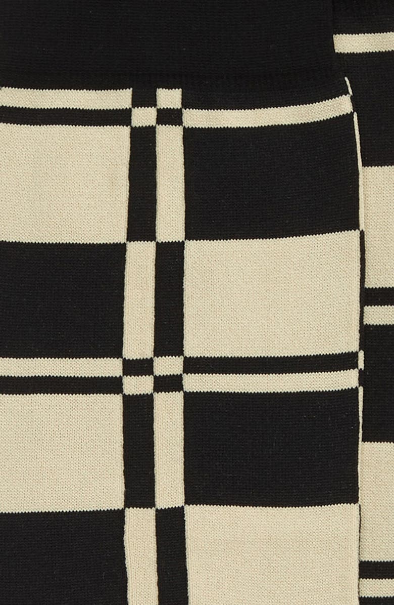 Jil Sander Check Knee High Socks, Alternate, color,