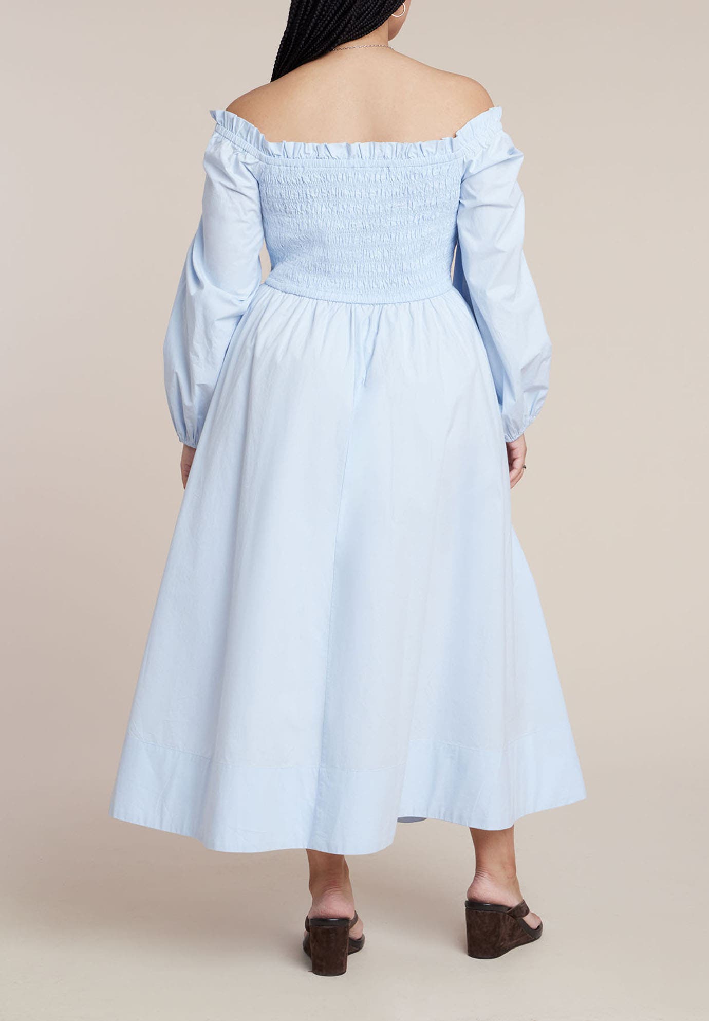 Long Sleeve Smocked Maxi Dress - image 4