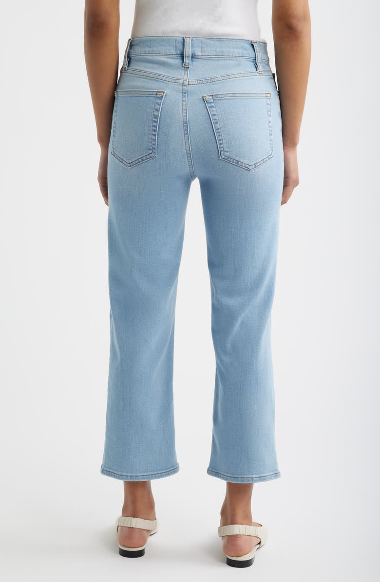 FRAME Pixie Le Sleek Straight High Waist Ankle Straight Leg Jeans, Alternate, color, Hush