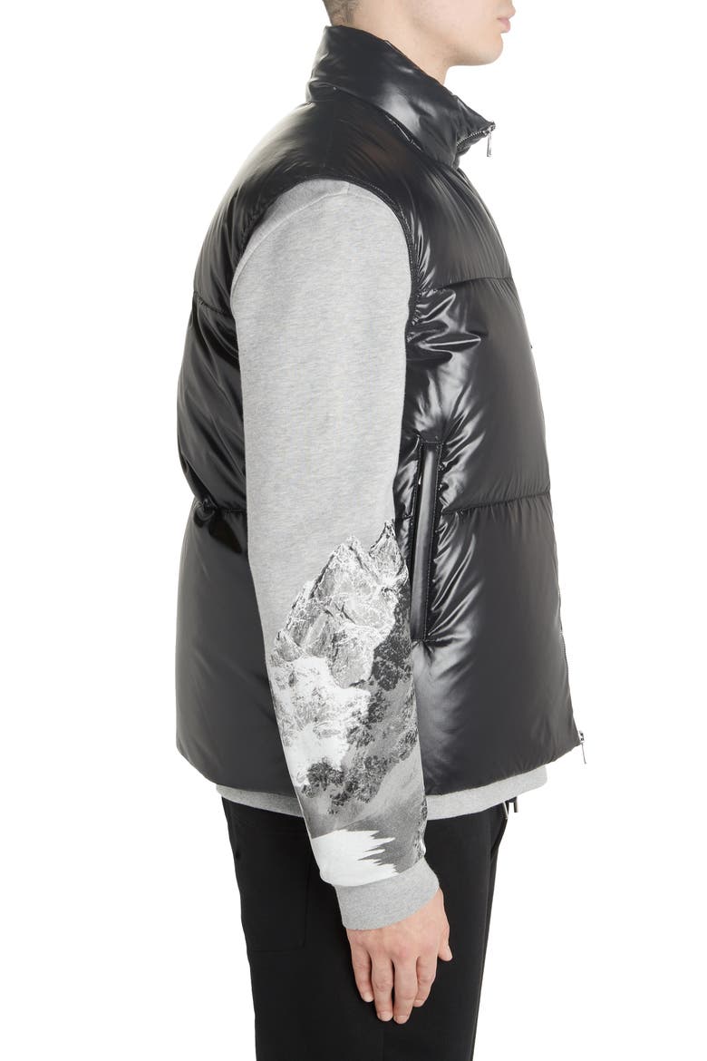 Banker Down Vest, Alternate, color, BLACK