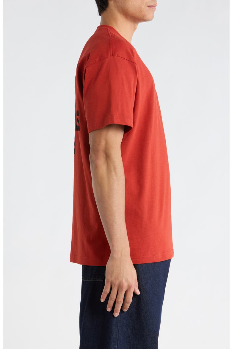 Blocks Organic Cotton Graphic T-Shirt, Alternate, color, OXIDE RED
