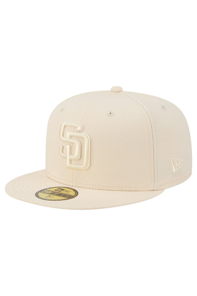 Men's New Era Cream San Diego Padres Color Pack 59FIFTY Fitted Hat, Main, color, Cream