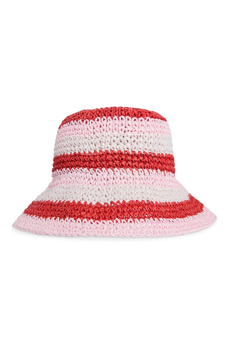 Esther Crochet Hat, Alternate, color, POPPY RED MIX