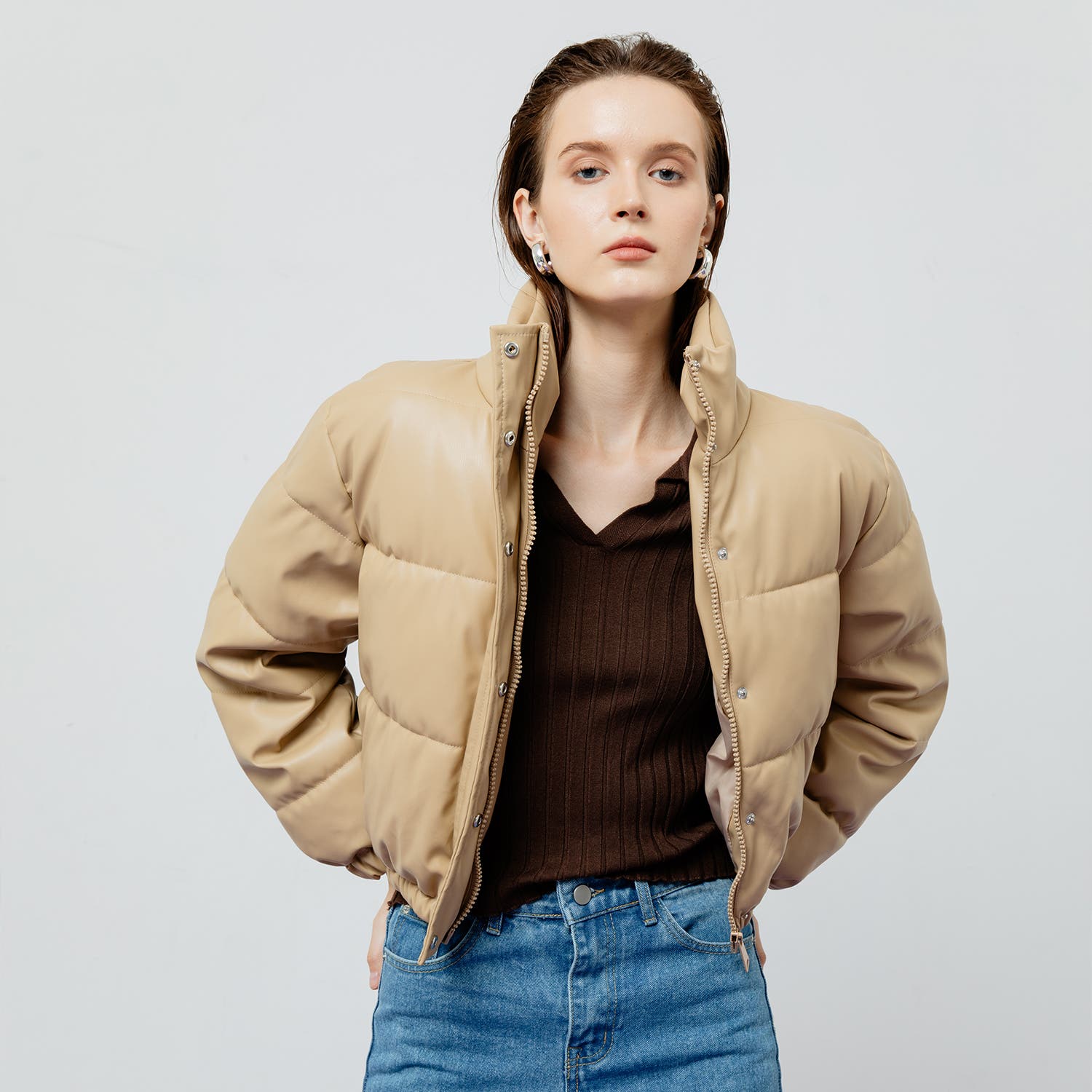 Lyra Quilted Leather Jacket - image 3