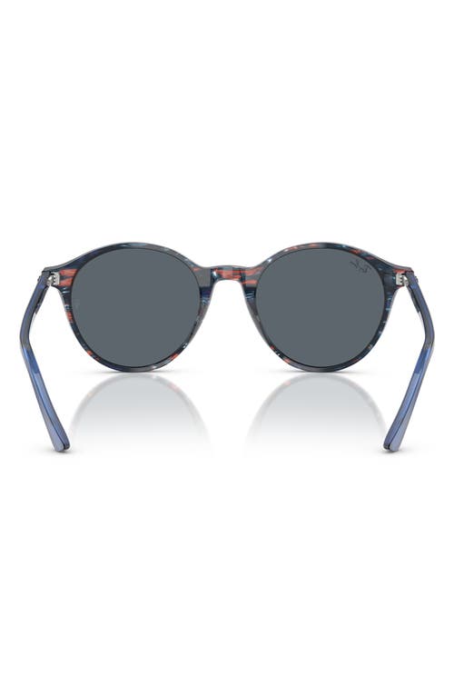 Ray Ban Ray-ban Phantos 53mm Round Sunglasses In Blue