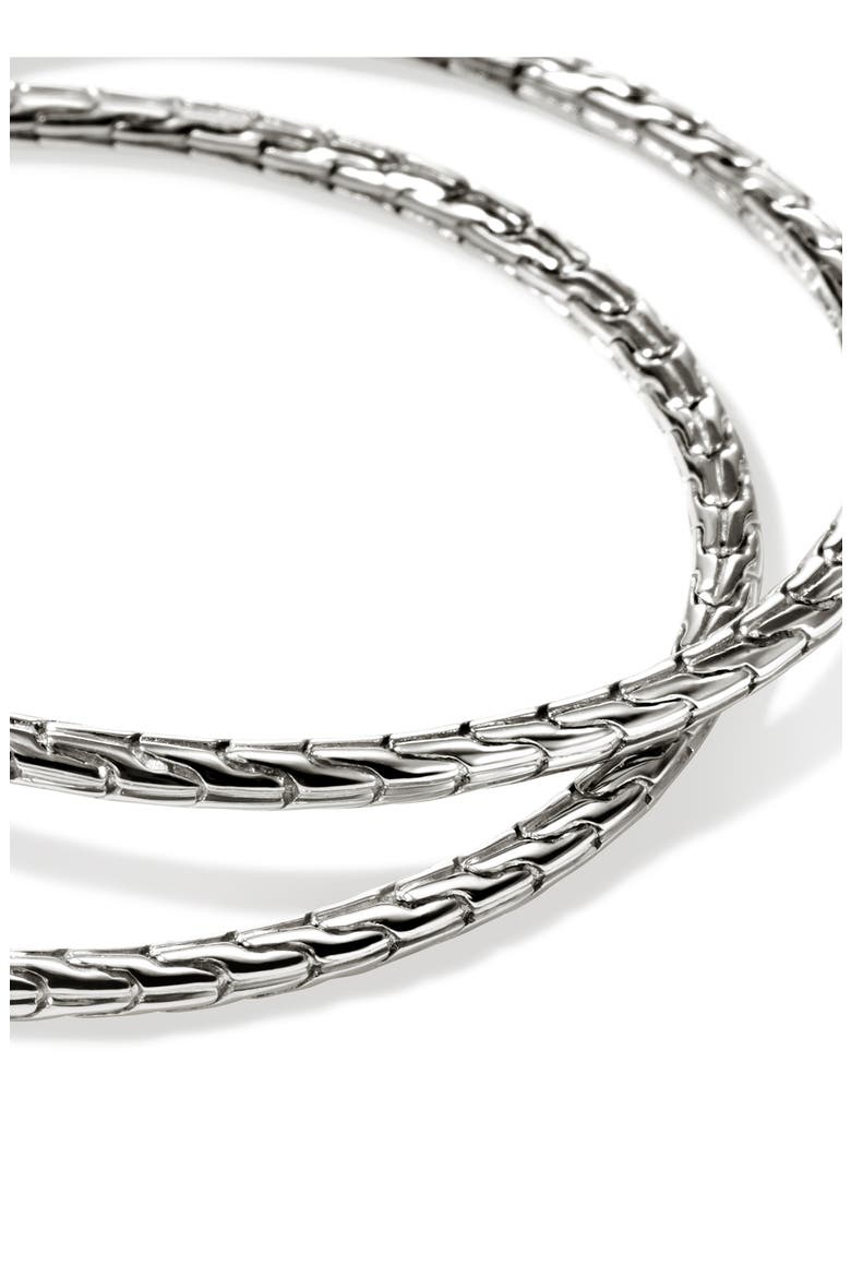 JH Essential Hoop Earrings, Alternate, color, SILVER