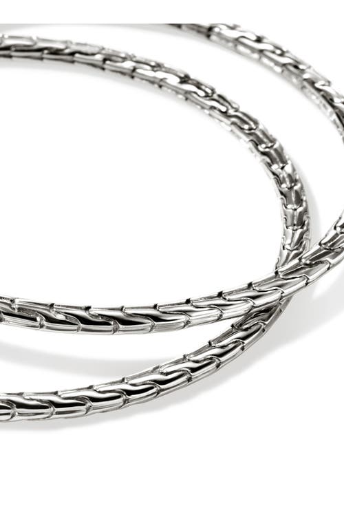 John Hardy Jh Essential Hoop Earrings In Silver