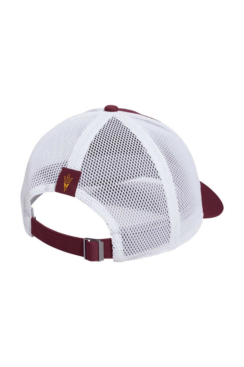Men's adidas Maroon Arizona State Sun Devils Mascot Block Letter Slouch Trucker Adjustable Hat, Alternate, color, Maroon