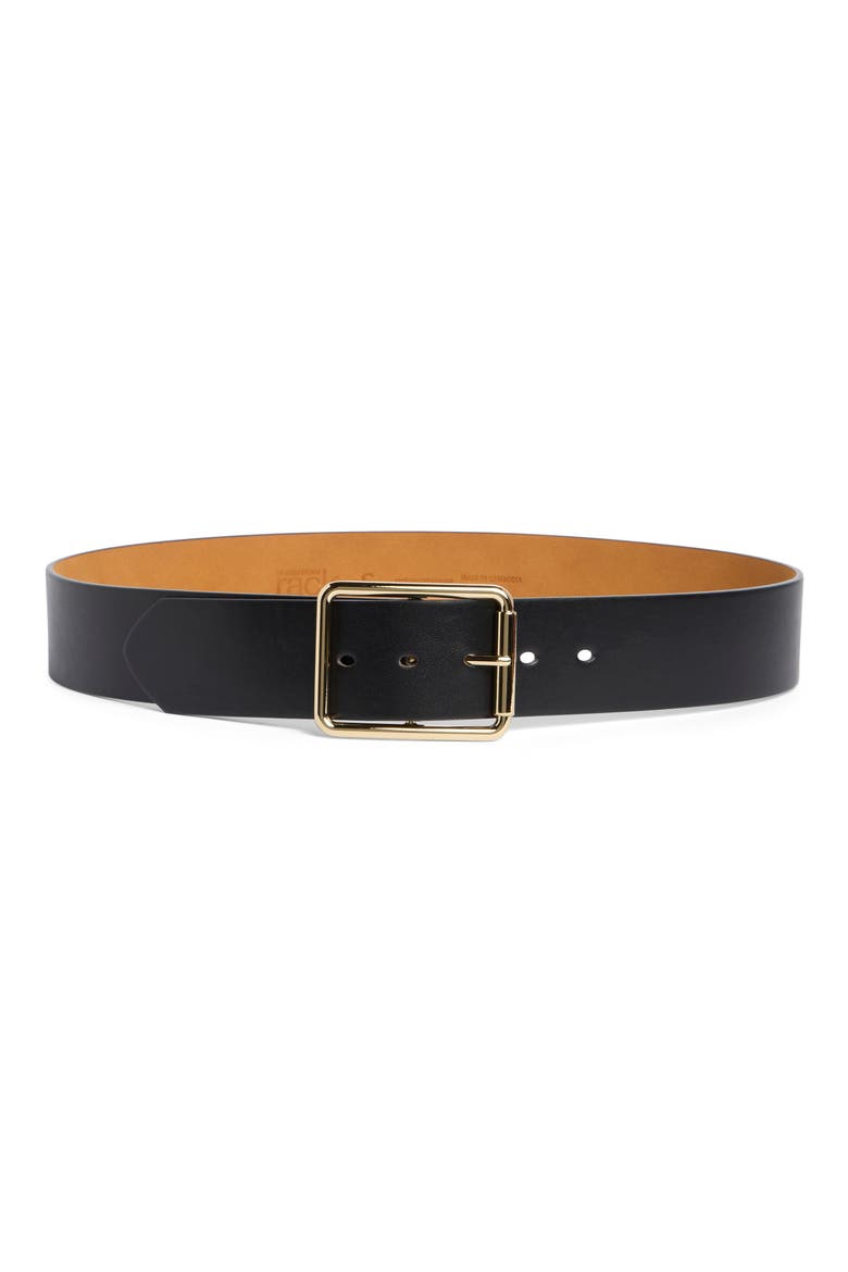 Faux Leather Belt, Main, color, BLACK