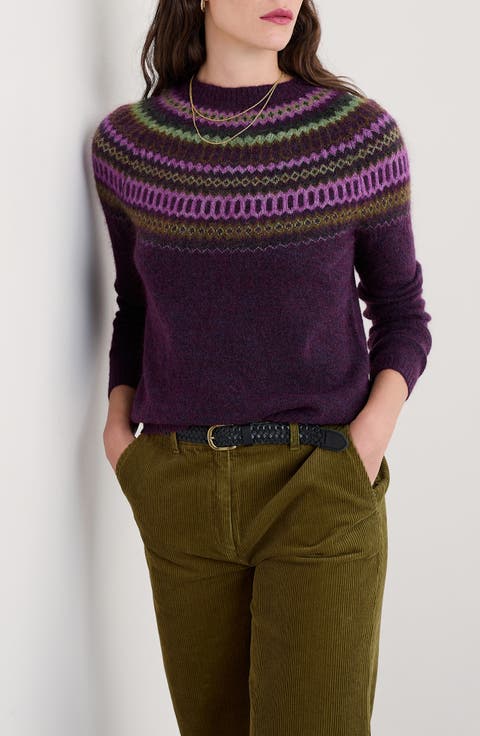 Annik Fair Isle Wool & Mohair Blend Sweater