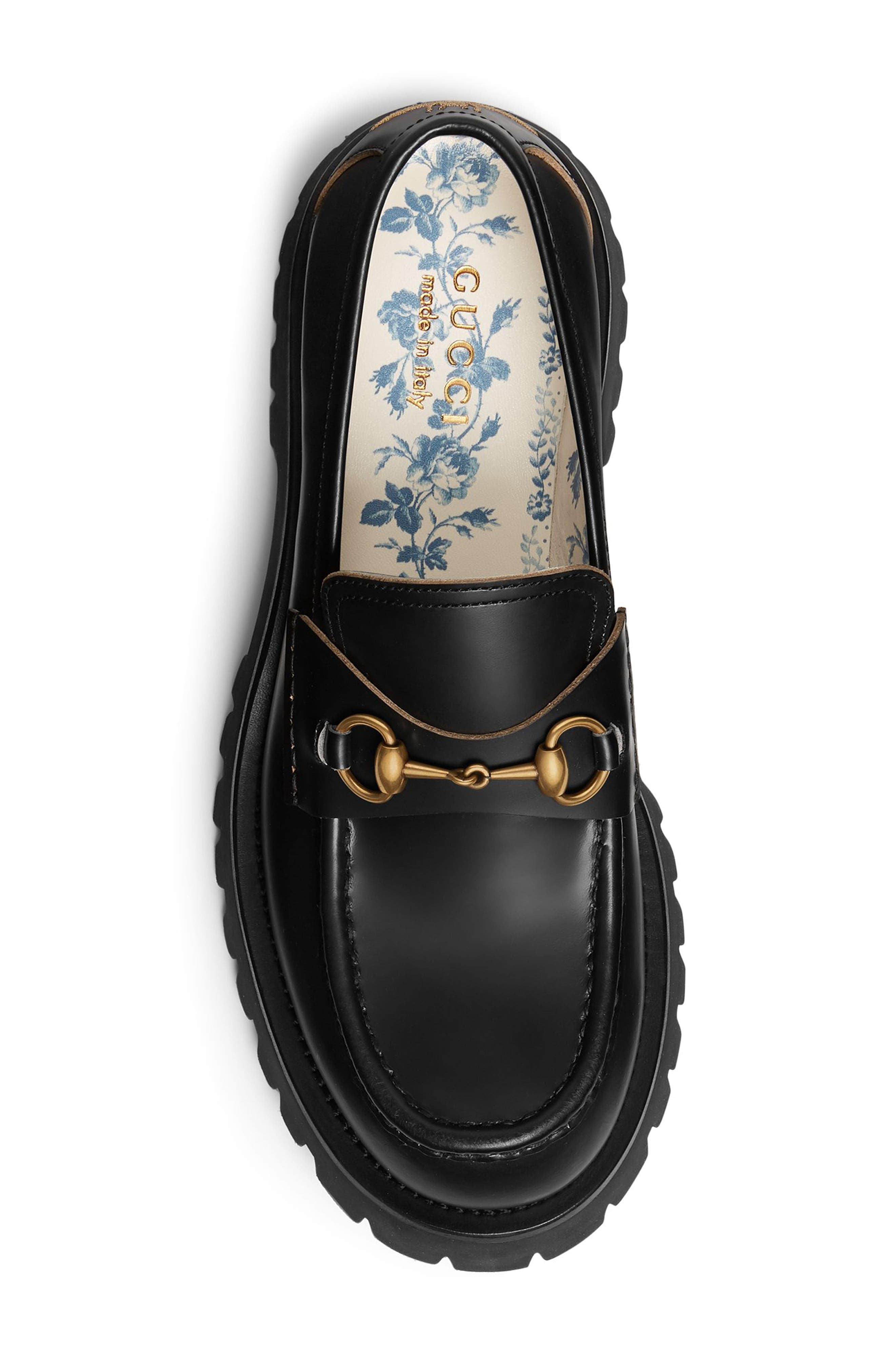 Gucci Bit Lug Sole Loafer, Alternate, color, 