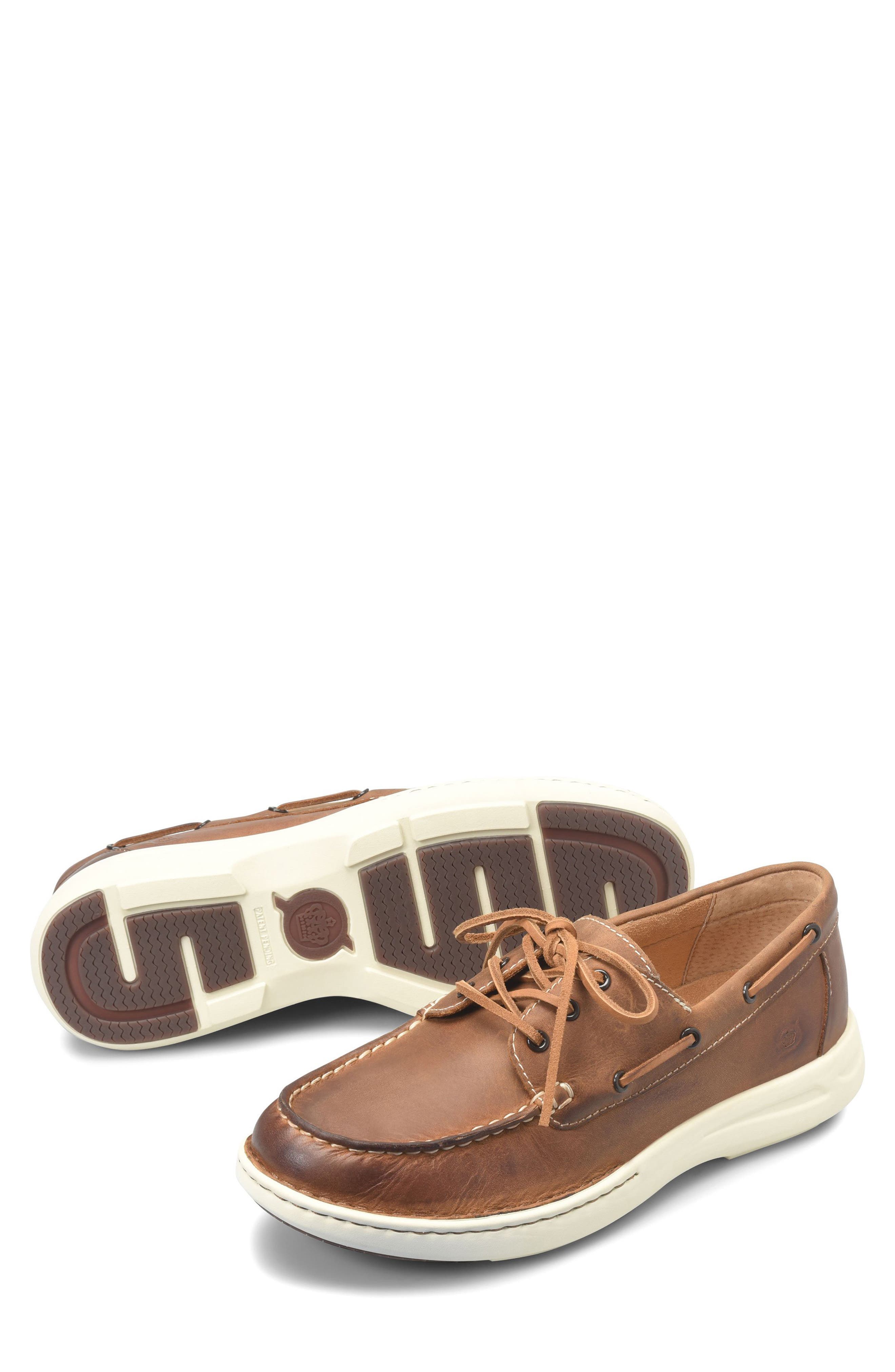 Børn Mariner 3-Eye Boat Shoe, Alternate, color, Tan F/ G