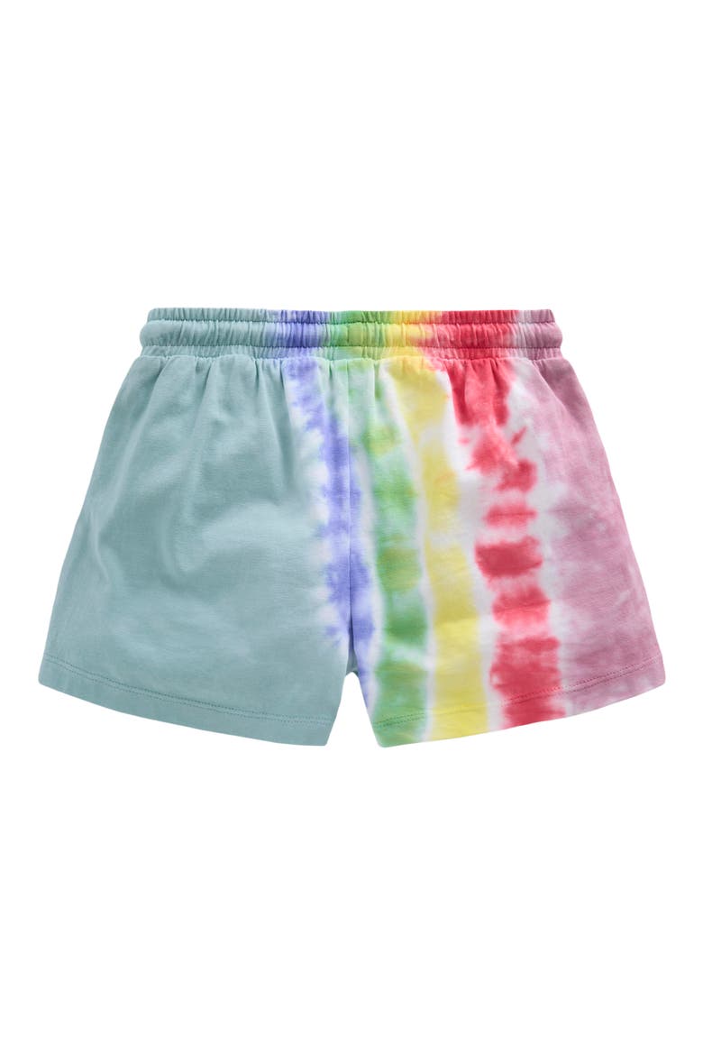 Kids' Tie Dye Cotton Jersey Shorts, Alternate, color, DAWN BLUE RAINBOW