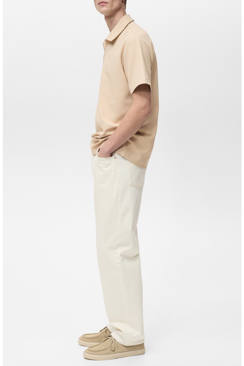 Knit Quarter Zip Polo, Alternate, color, BEIGE