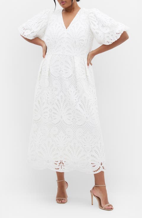 Kylee Lace Maxi Dress (Plus)