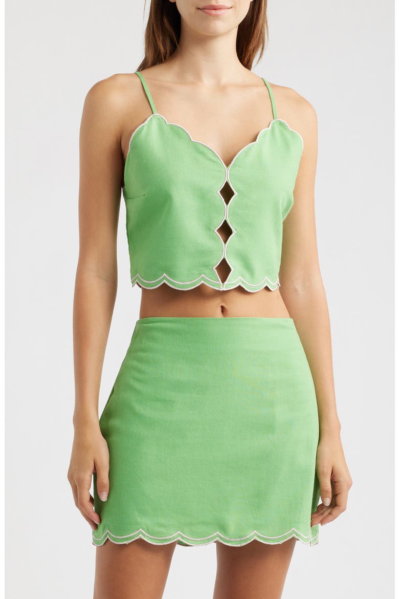 Muro Scallop Top, Main, color, GREEN