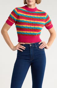 MOTHER The Mock 10 Stripe Sweater