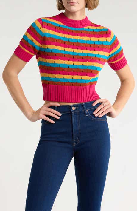 MOTHER The Mock 10 Stripe Sweater