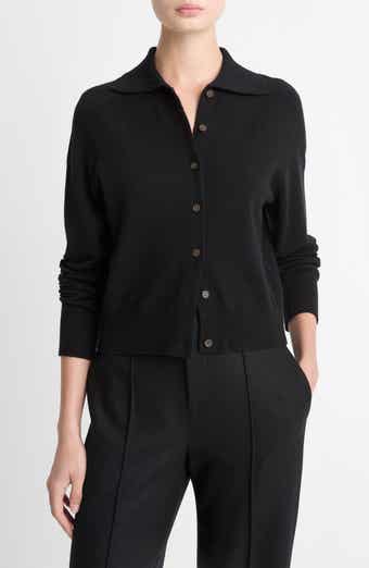 Vince Polo Wool Blend Cardigan