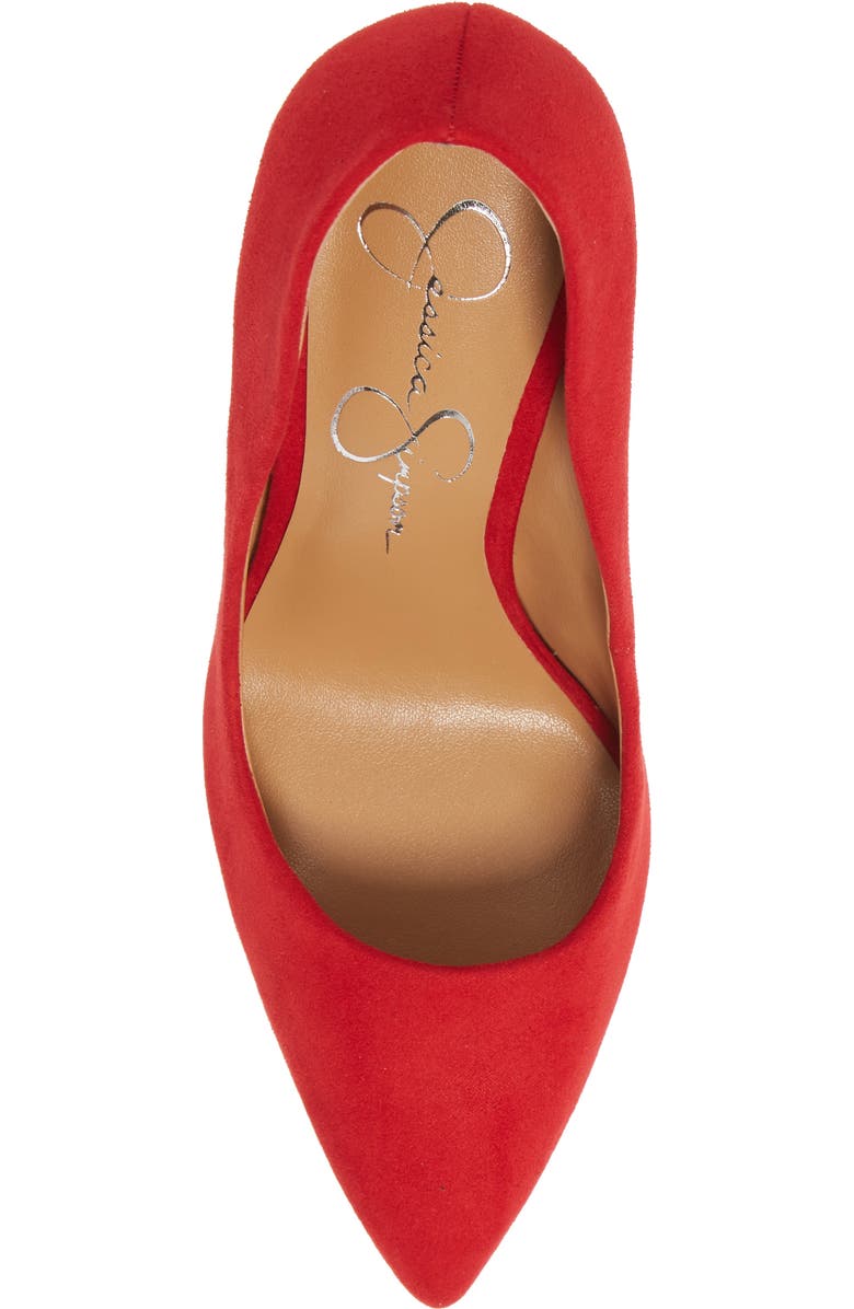 Jessica Simpson Pistelle Pump, Alternate, color, Wicked Red Faux Leather