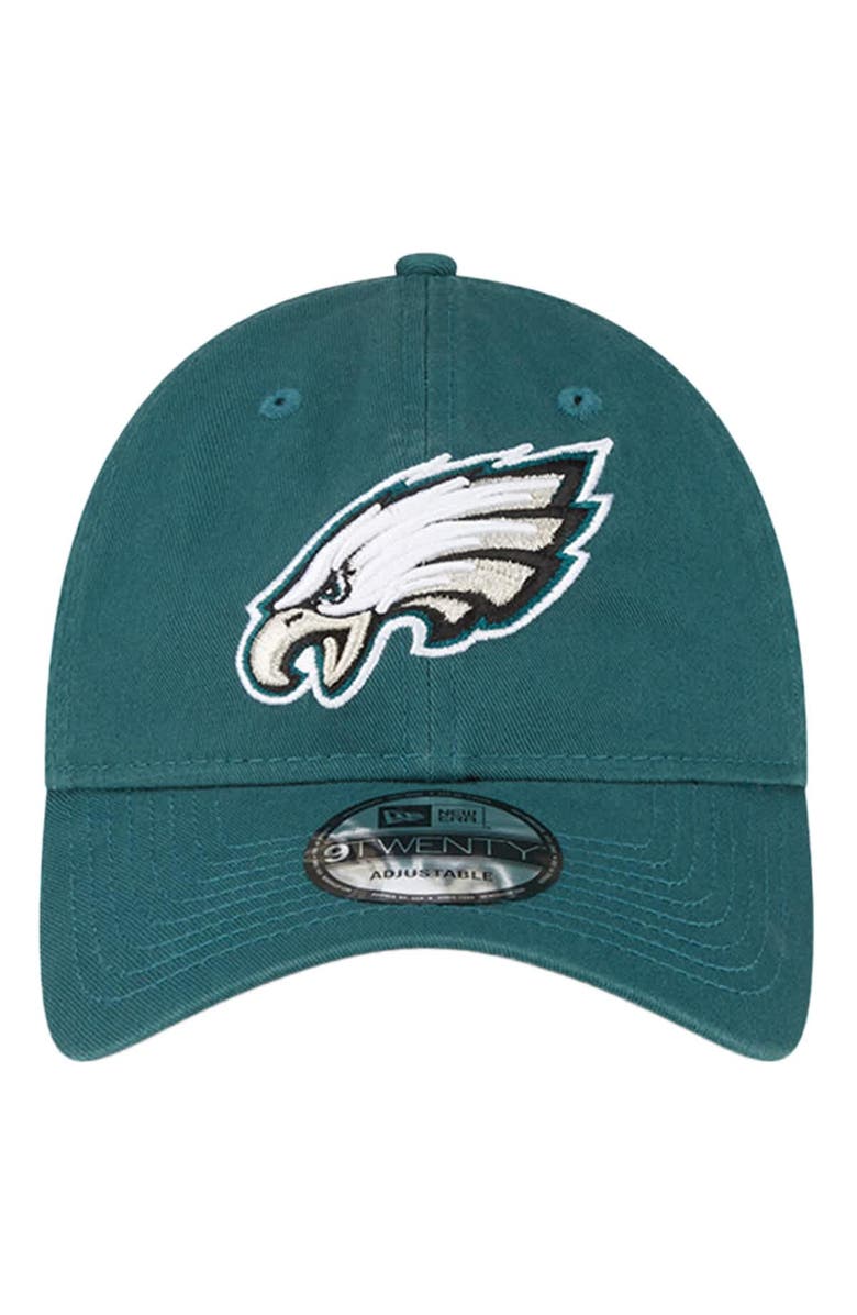New Era Men's New Era Midnight Green Philadelphia Eagles Core Classic 9TWENTY Adjustable Hat, Alternate, color, Green
