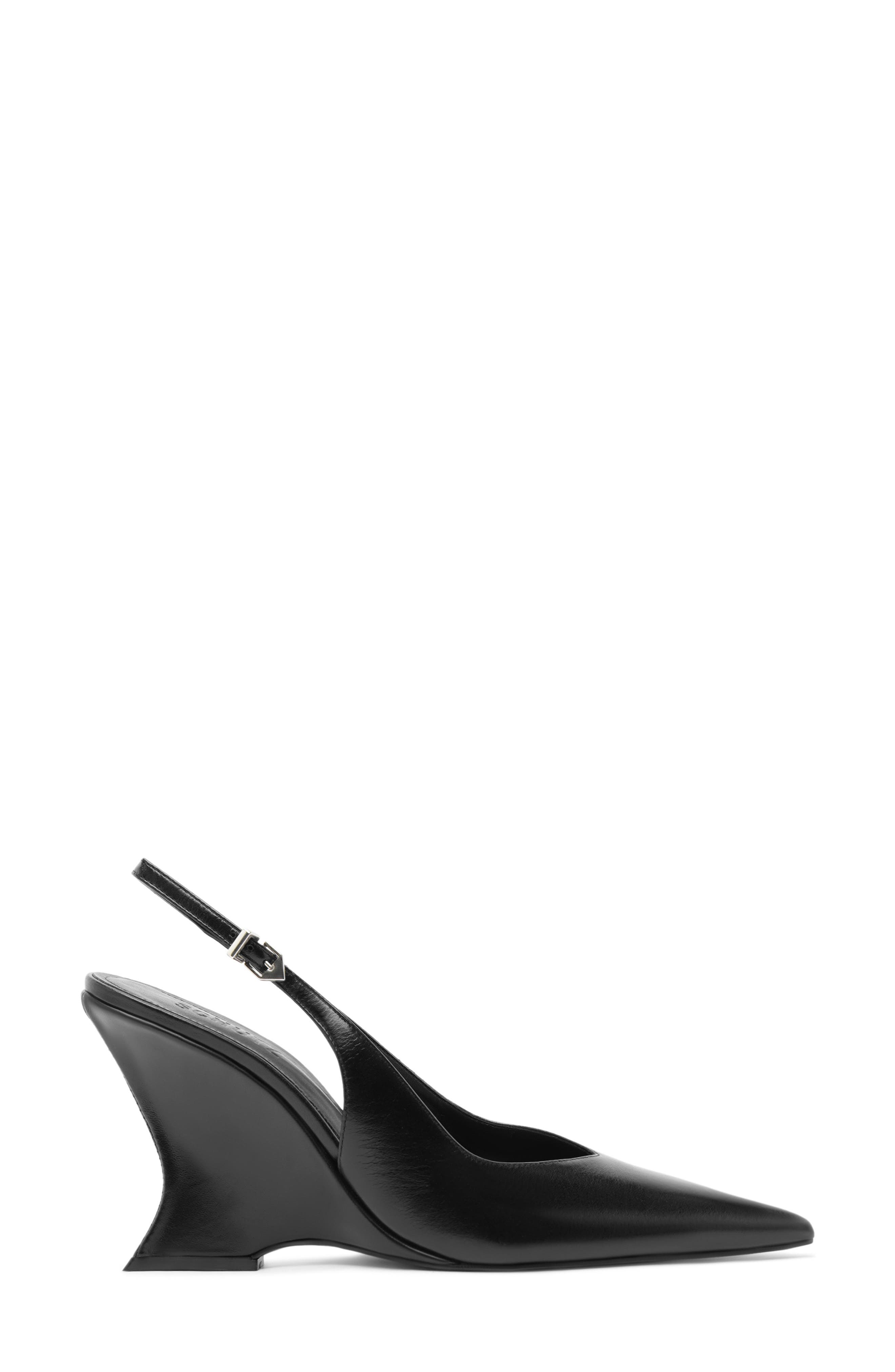 Schutz Siena Slingback Wedge Pump, Alternate, color, Black