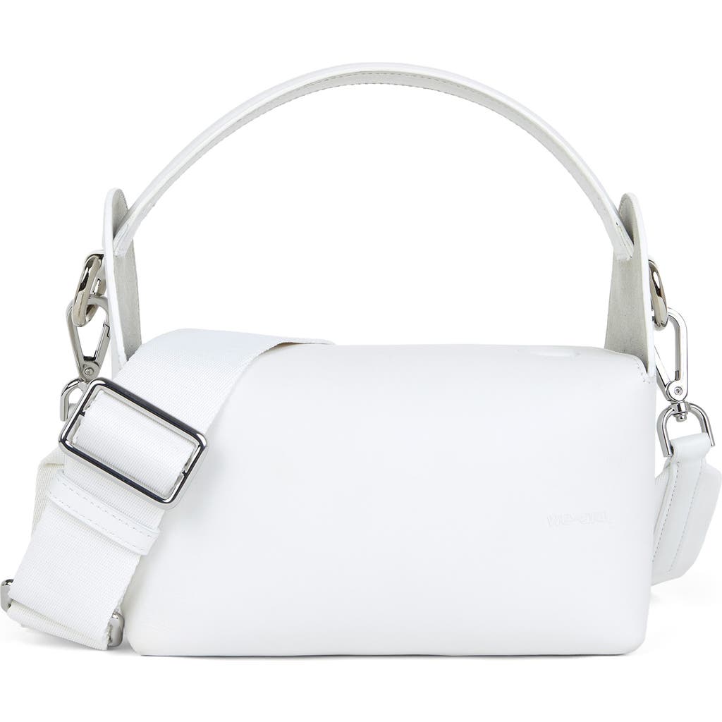 We-ar4 The Pastry Box 20 Leather Top Handle Bag In Optic White